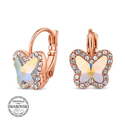 Pave mini butterfly earring MADE WITH SWAROVSKI CRYSTALS